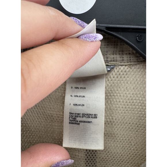 The North Face Women's Tan Plaid Long Sleeve Vented Button-Up Shirt Size Large - Picture 4 of 4